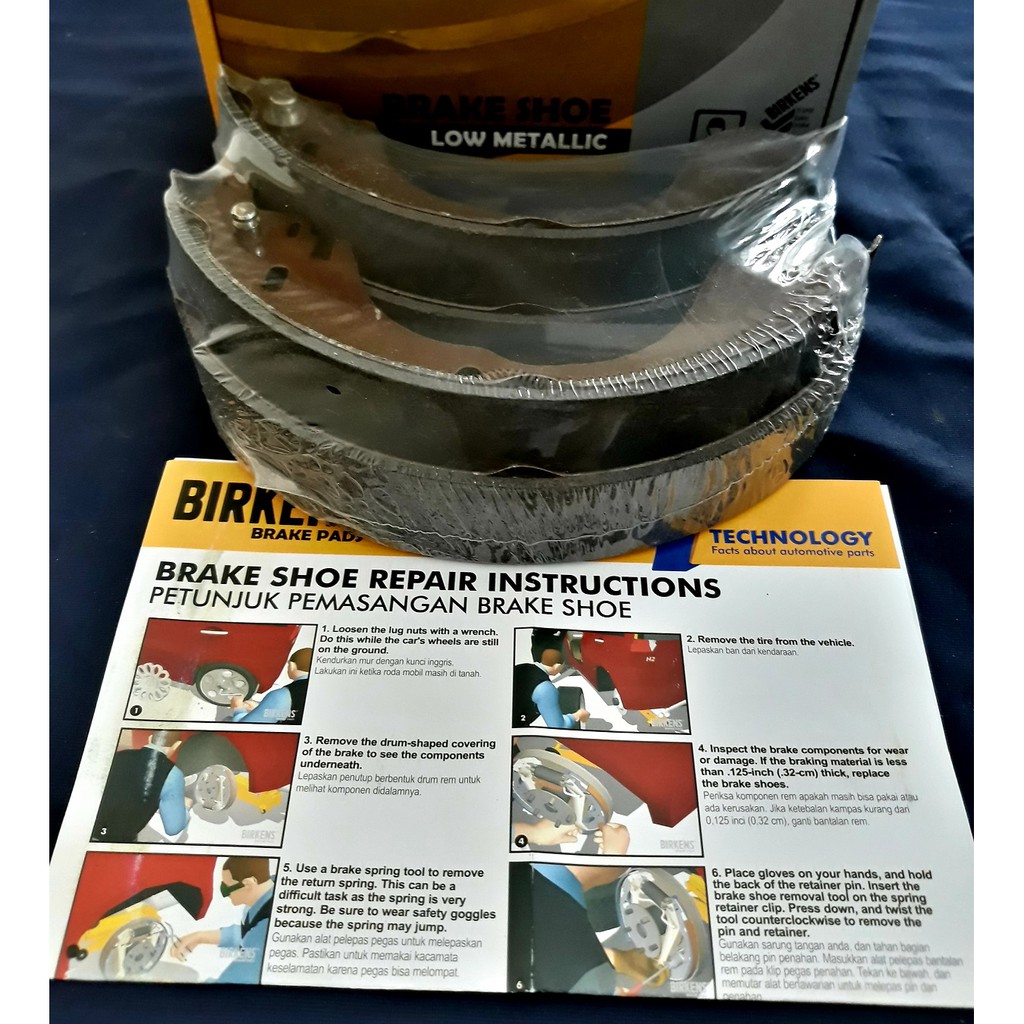 BRAKE SHOE BIRKENS - KAMPAS REM BELAKANG XPANDER / GRAND LIVINA / JUKE