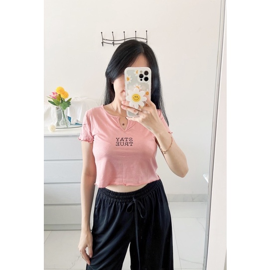 croptop wanita polos tulisan import murah,atasan kaos croptop cwe importmurah,croptop korean tulisan