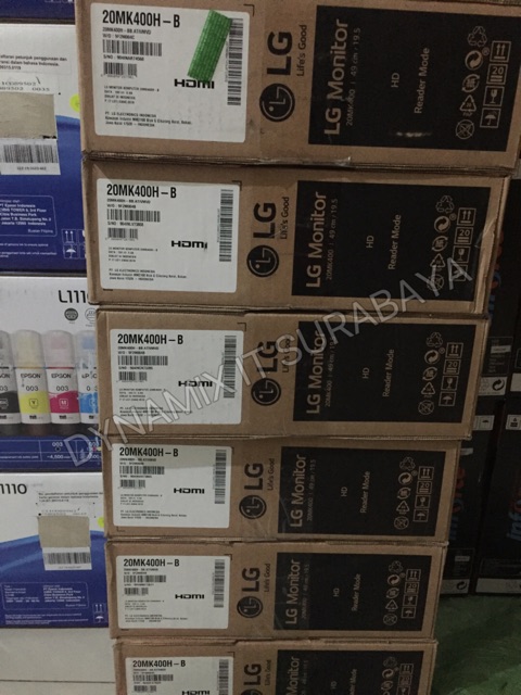 [tanpa palet kayu] Monitor LED LG 20MK400A-B 20&quot; D-Sub VGA GARANSI RESMI | 20MK400A 20MK400