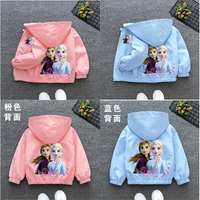 Jaket anak Perempuan kartun Hodie Impor 1 - 13 Tahun