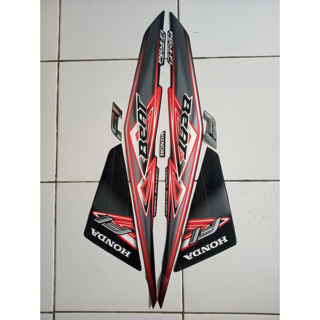 stiker striping honda beat 2013 hitam