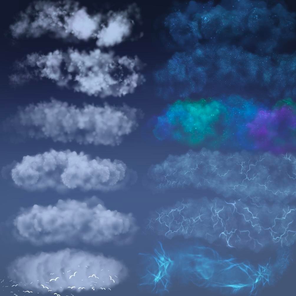 Procreate Brush - 58 Elemental Brush Pack for Procreate