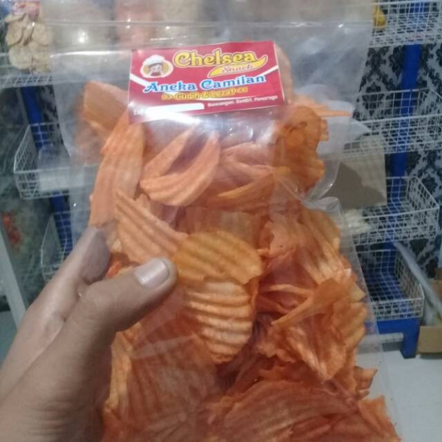 

KRIPIK KENTANG RASA BALADO HARGA MURAH ENAK GURIH COCOK UNTUK CAMILAN SANTAI DIRUMAH 100% HALAL