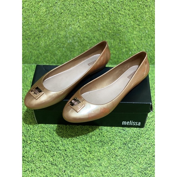Preloved Melissa Doll IV Ad Sepatu Flat Wanita - Pink Metal (100% Ori)