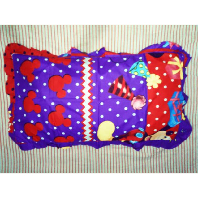 SARUNG BANTAL CINTA, BAHAN KATUN LOKAL HALUS, MOTIF MICKEY MOUSE