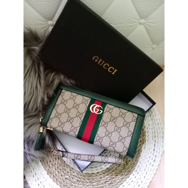 DOMPET GUCCI PANJANG 1 RESLETING FREE BOX