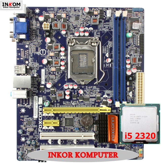 Motherboard Mainboard Mobo Intel LGA 1155 H61 + Processor Intel Core i5