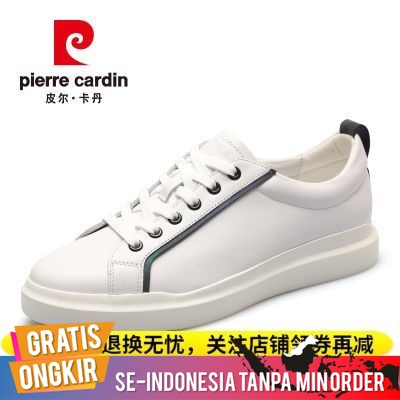 Sepatu Pria Import Kasual Pierre Cardin Original Sepatu Putih White Shoes Fashion Korea