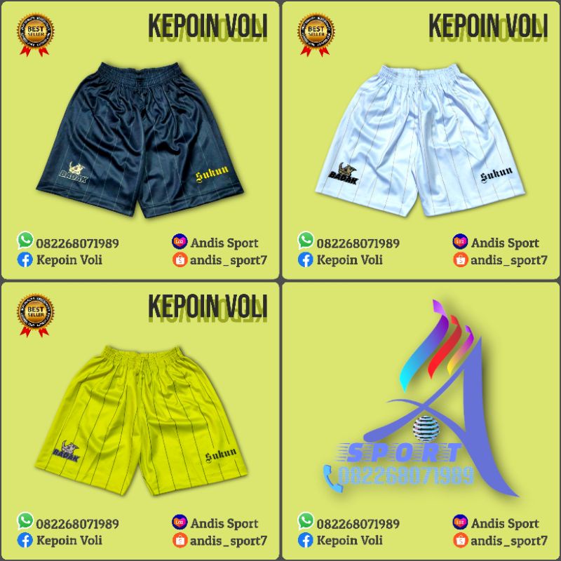 Celana Voli Sukun Badak | Full Printing