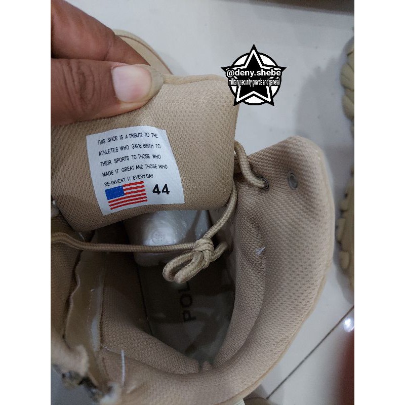 sepatu pol pp gurun import 6inchi