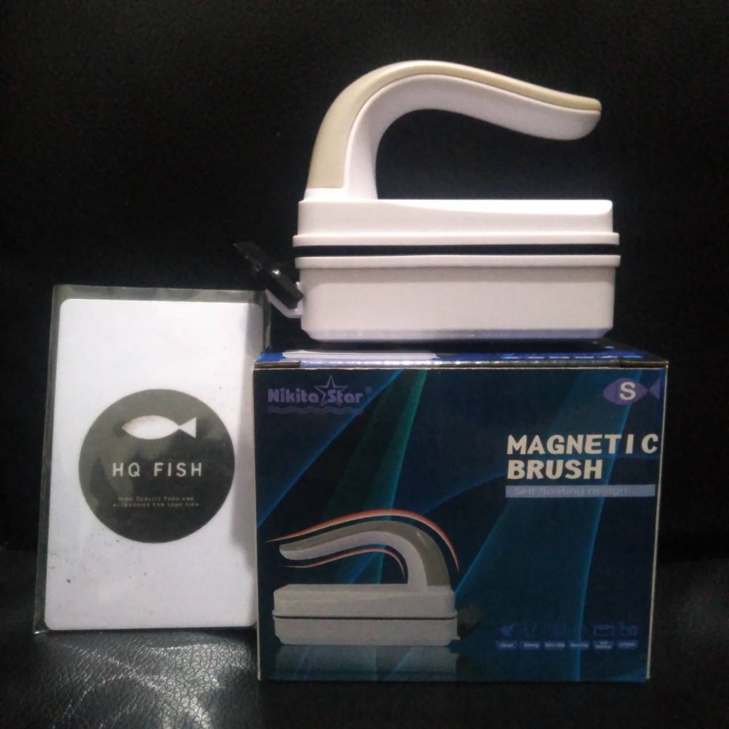MAGNET NIKITA STAR SIZE S PEMBERSIH KACA AQUARIUM FLOATING MAGNETIC BRUSH