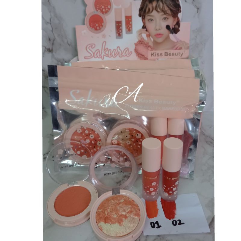 MAKE UP SET 4IN 1 KISS BEAUTY SAKURA NO.83290-03