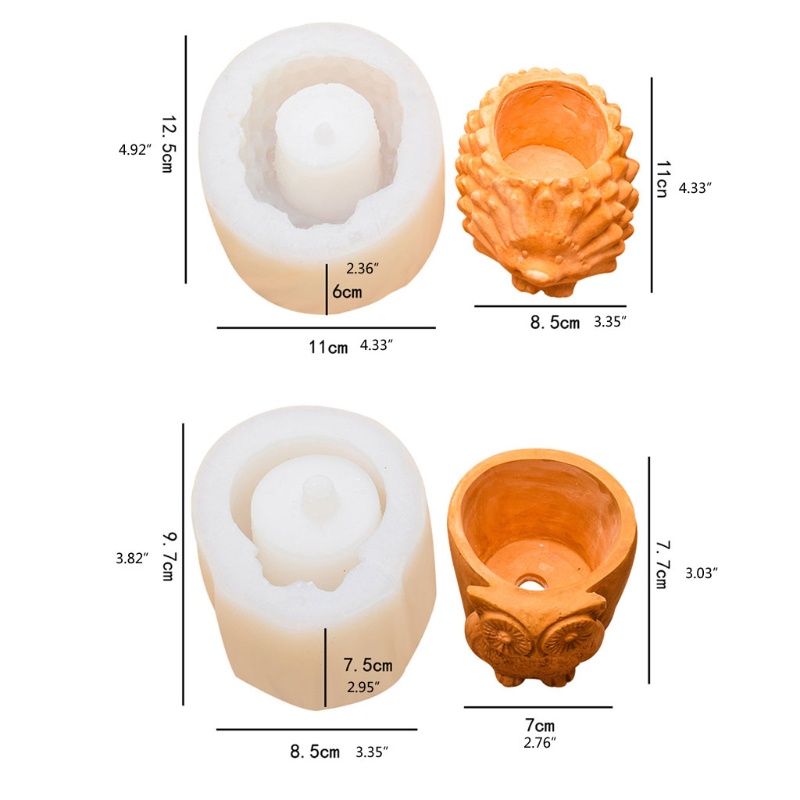 Siy Cetakan Pot Bungatanaman Bahan Silikon Epoxy Resin Untuk Dekorasikerajinan Diy