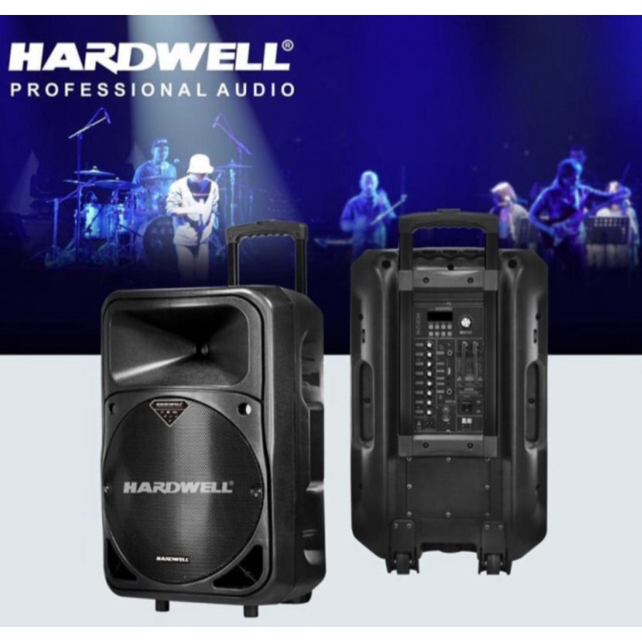 SPEAKER PORTABLE HARDWELL POWERFULL 15PRO BONUS STAND SPEAKER