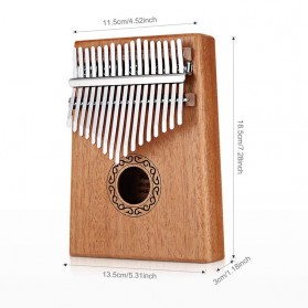 Kalimba Thumb Piano Musical Toys 17 Note Sound - 17UP - Wooden