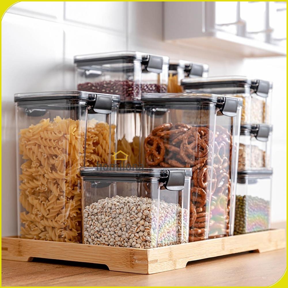 Toples Wadah Penyimpanan Makanan Food Storage Container 460ML atau 700ML - TaffHOME YF0086 - Transparent