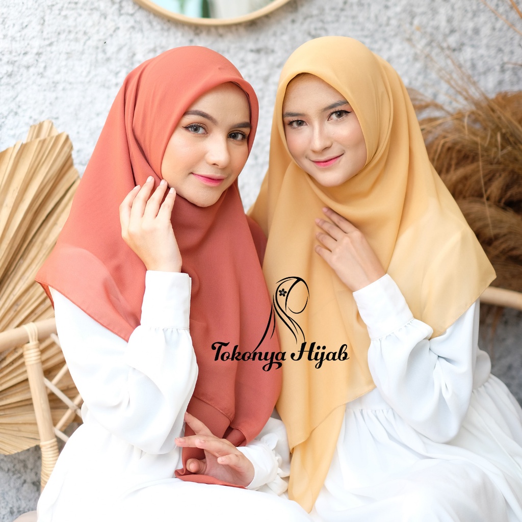 Hijab Bella Square II Hijab Segiempat Bella Square II Hijab Pollycotton II Kerudung II Jilbab-2