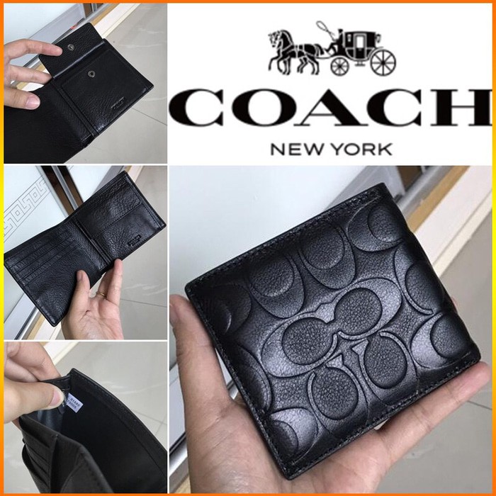 ELS140 Dompet Pria Coach Model Lipat Original Factory