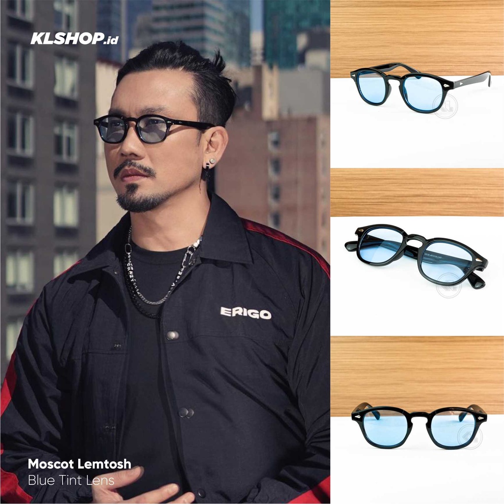 KACAMATA DENNY SUMARGO Sunglasses MOSCOT Retro Warna (Biru) - Tint Lenses