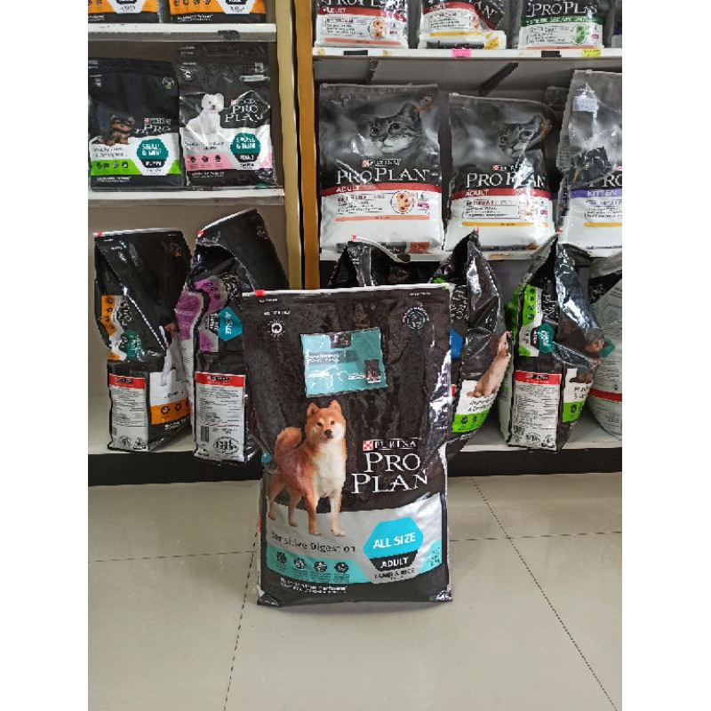 pro plan medium adult sensitive digestion 12kg proplan all size 12kg makanan anjing (gojek dan grab)