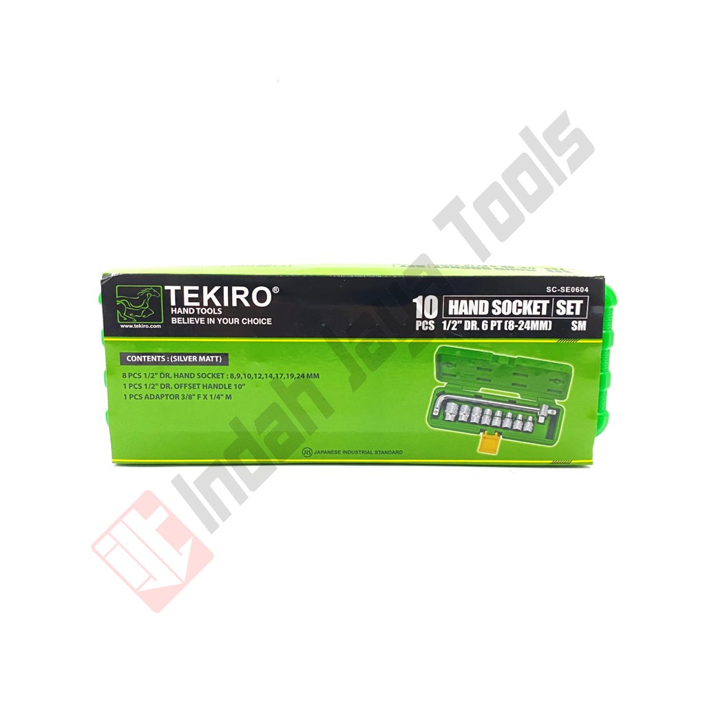 TEKIRO Kunci Sok Set 10 pcs 8 - 24 mm Box Plastik