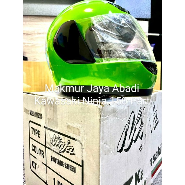 LANGKA Helmet Hijau Helm Pelindung Kepala Bawaan Motor Baru Ninja 150 Kis Kips OLD Original Kawasaki