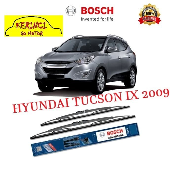 WIPER HYUNDAI TUCSON IX 2009 BOSCH ADVANTAGE 24&quot; &amp; 16&quot; SEPASANG