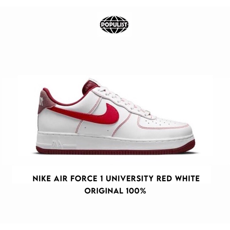 Nike Air Force 1 Low University Red 100% Original Resmi