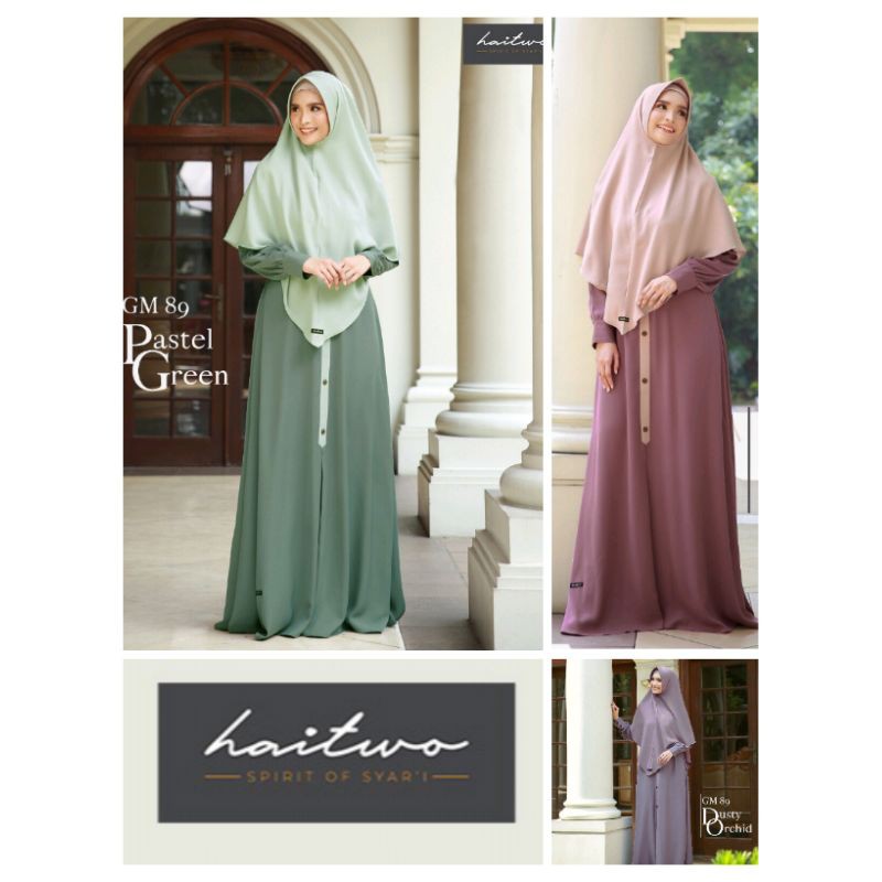 GAMIS SYAR'I SET HIJAB HAITWO/HAIHAI GM-89