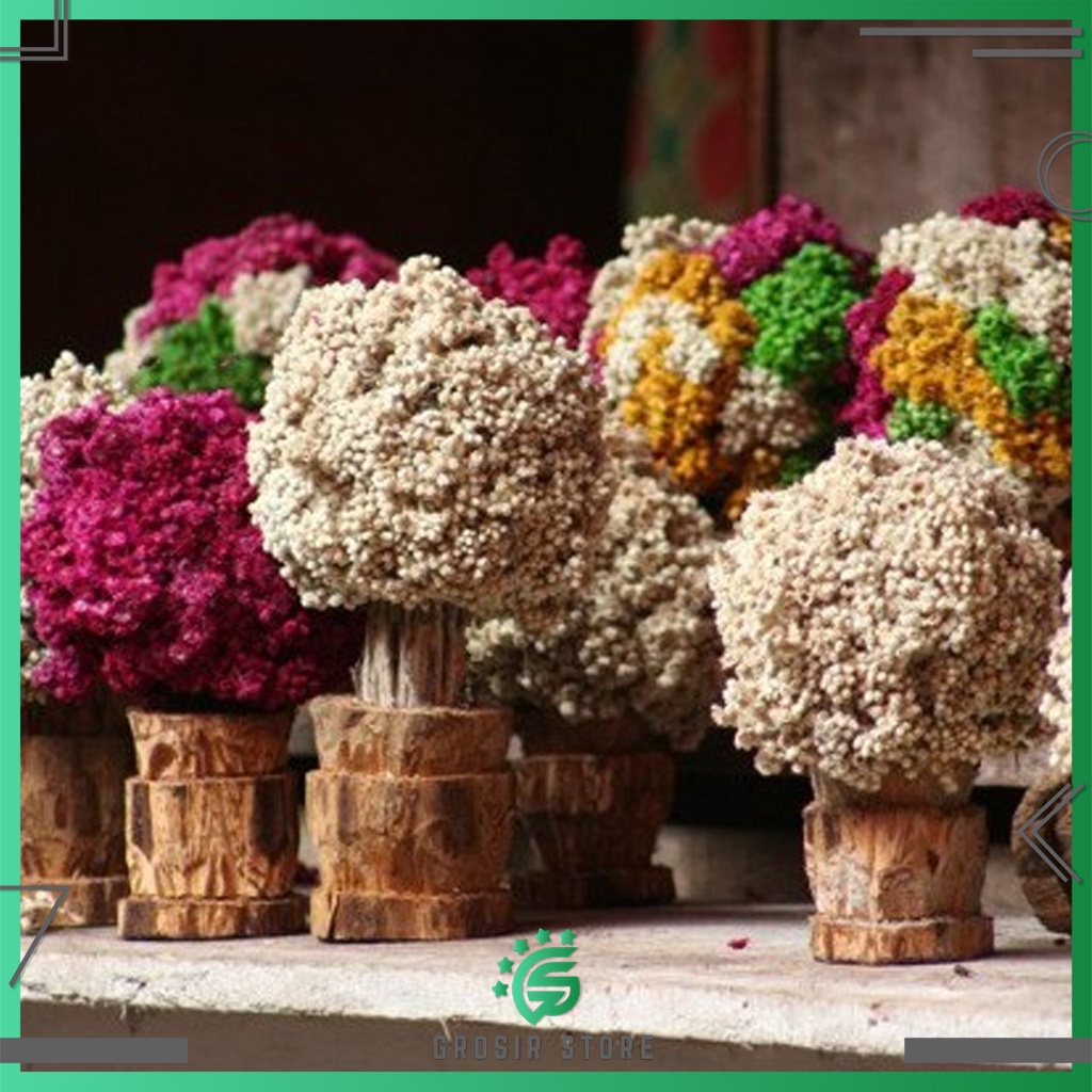 Grosir Store - DEKORASI - BUNGA DANDELION KRISAN PALSU - BUNGA EDELWEIS - PAJANGAN BUNGA ARTIFICIA