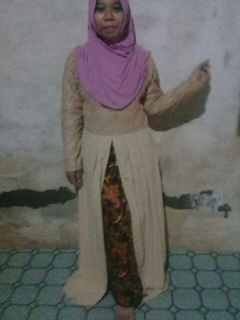 Promo Termurah Serli Aop Cv Kk Gamis  Batik Sarwendah Batik & Cp Rubesu Abu