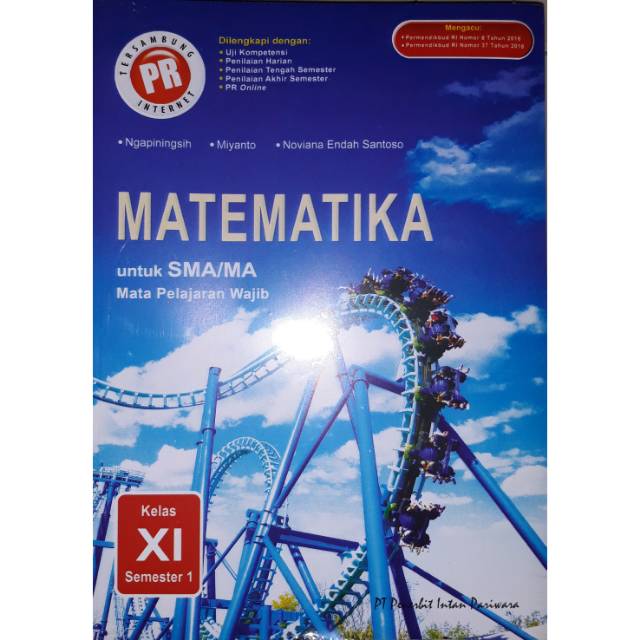 Buku Pr Matematika Wajib Kelas Xi Semester 1 K13 Intan Pariwara Shopee Indonesia