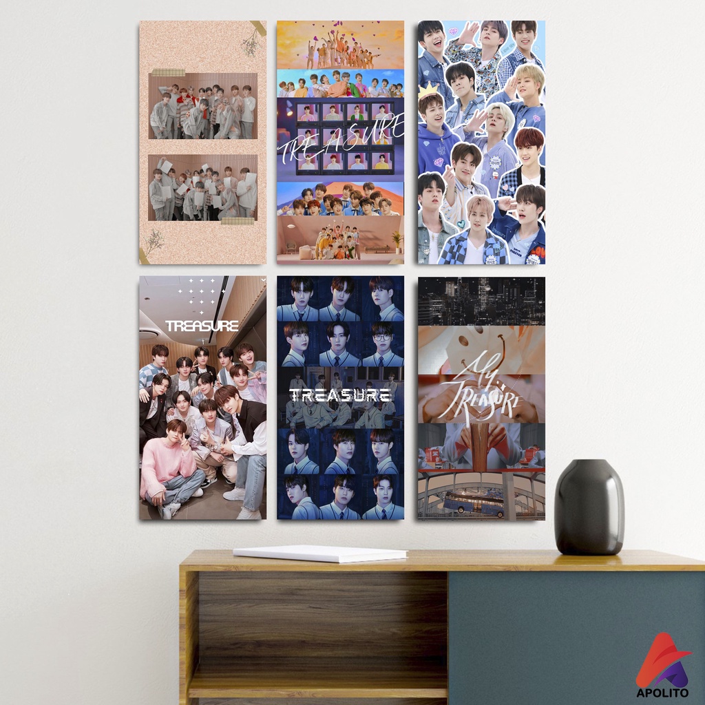 APOLITO HIASAN DINDING TREASURE  WALLDECOR PAJANGAN POSTER HIASAN KAMAR DEKORASI KAYU KPOP TREASURE