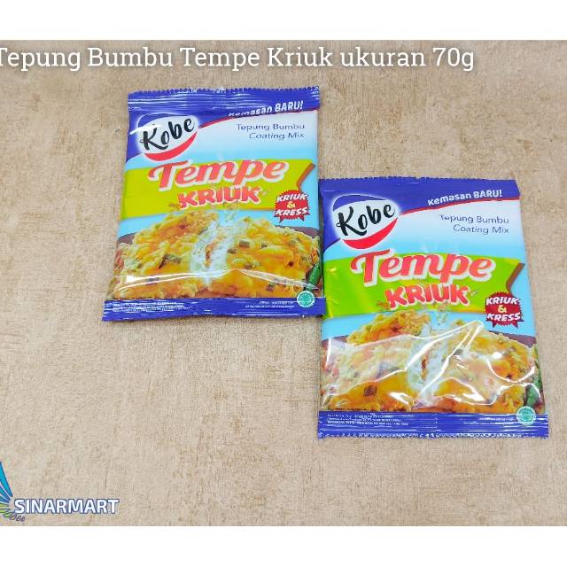 

TEPUNG TEMPE KRIUK KOBE 70G ECER