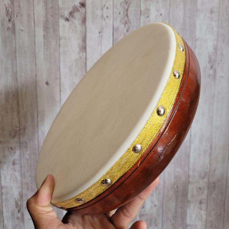 Alat Musik Rebana 26 cm Hadroh Terbang Banjari Sholawat Islami Ukuran Besar Keplak Kecrek-5