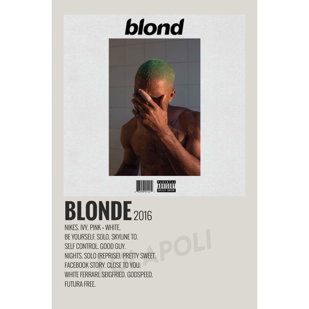 Poster Cover Album Blonde - Frank Ocean