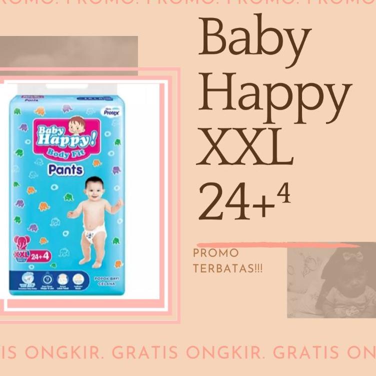 [100% terbaik] Baby Happy Fit Pants M34⁴/L30⁴/XL26⁴/XXL24⁴ - Pampers Baby Happy °•.¸¸.•°`