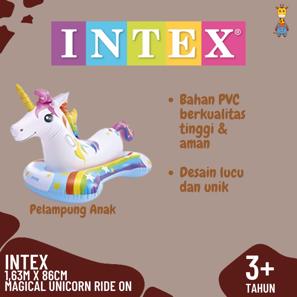 INTEX 57552 Magical Unicorn Ride On