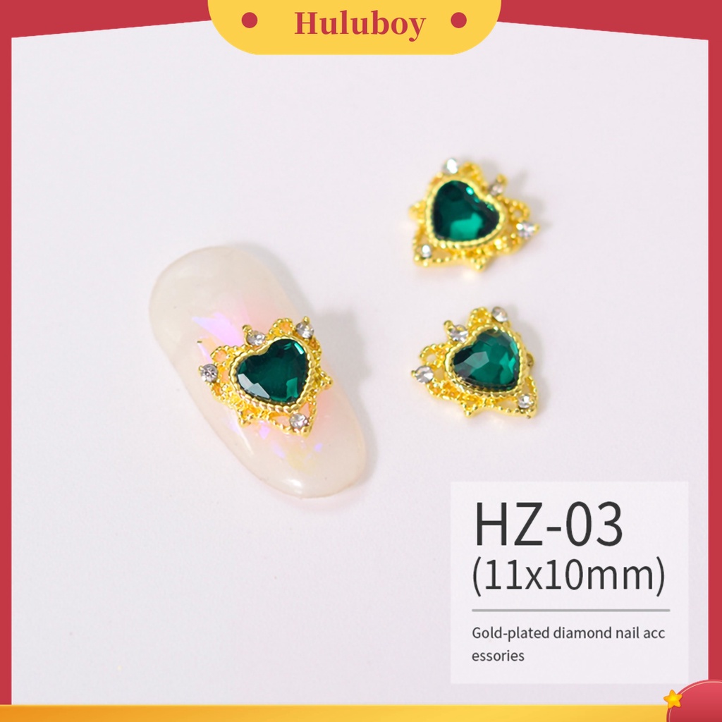 Huluboy Huluboy♡ 10pcs Ornamen Glitter Kuku Tahan Lama Untuk Membuat Perhiasan