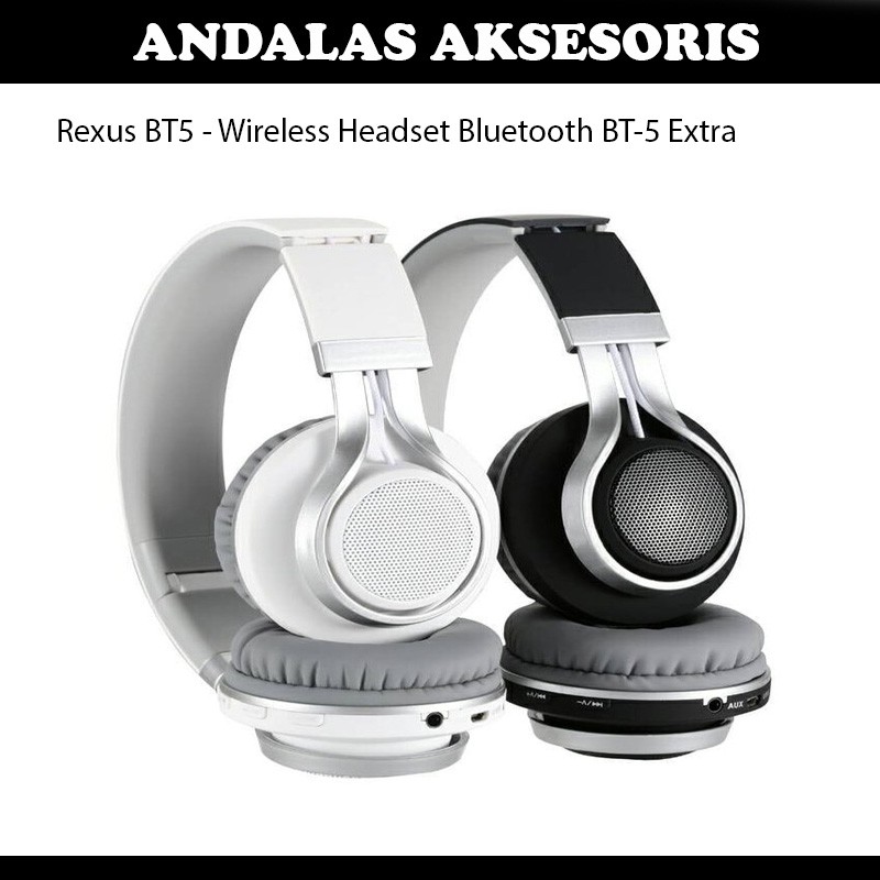Headset bluetooth wireless rexus bt5