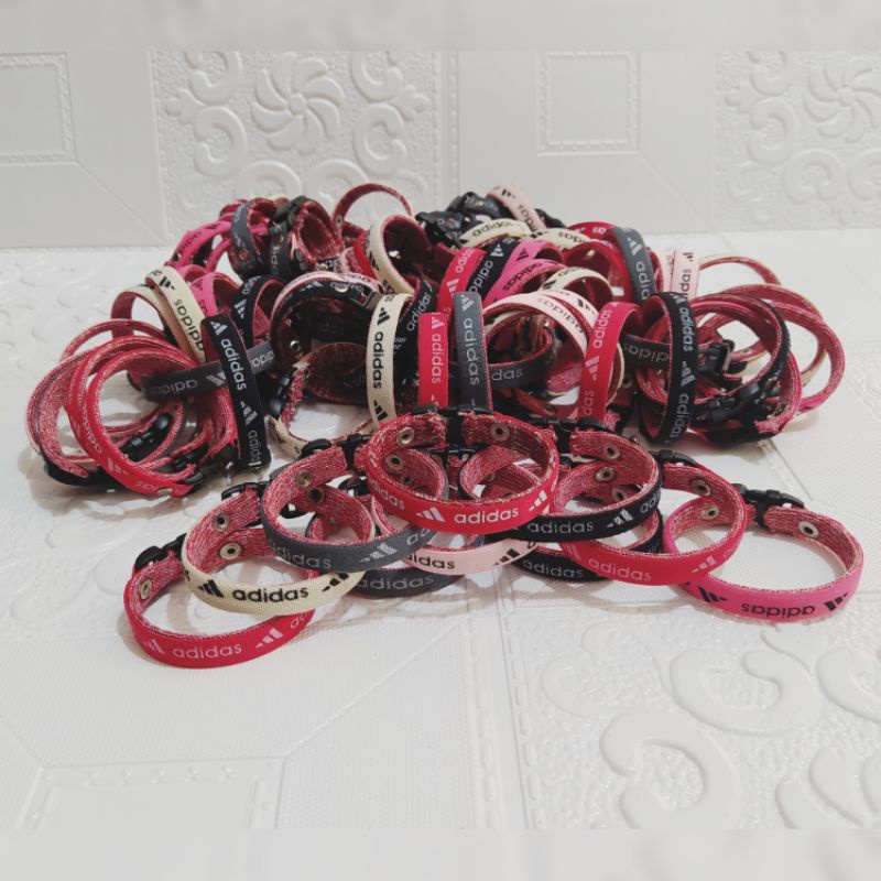 12pcs Gelang Slop Adidas Mix Random