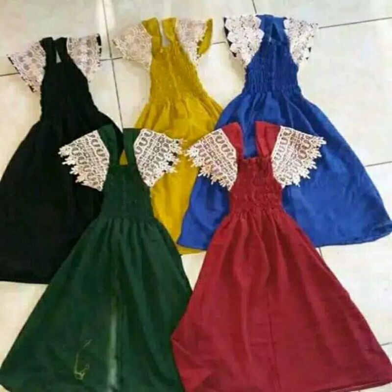 smoke anak // renda anak // dress anak // smoke renda anak