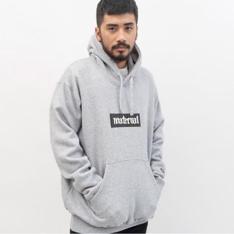 Modern.. MATERNAL DISASTER SPRUKET  HOODIE - GREY