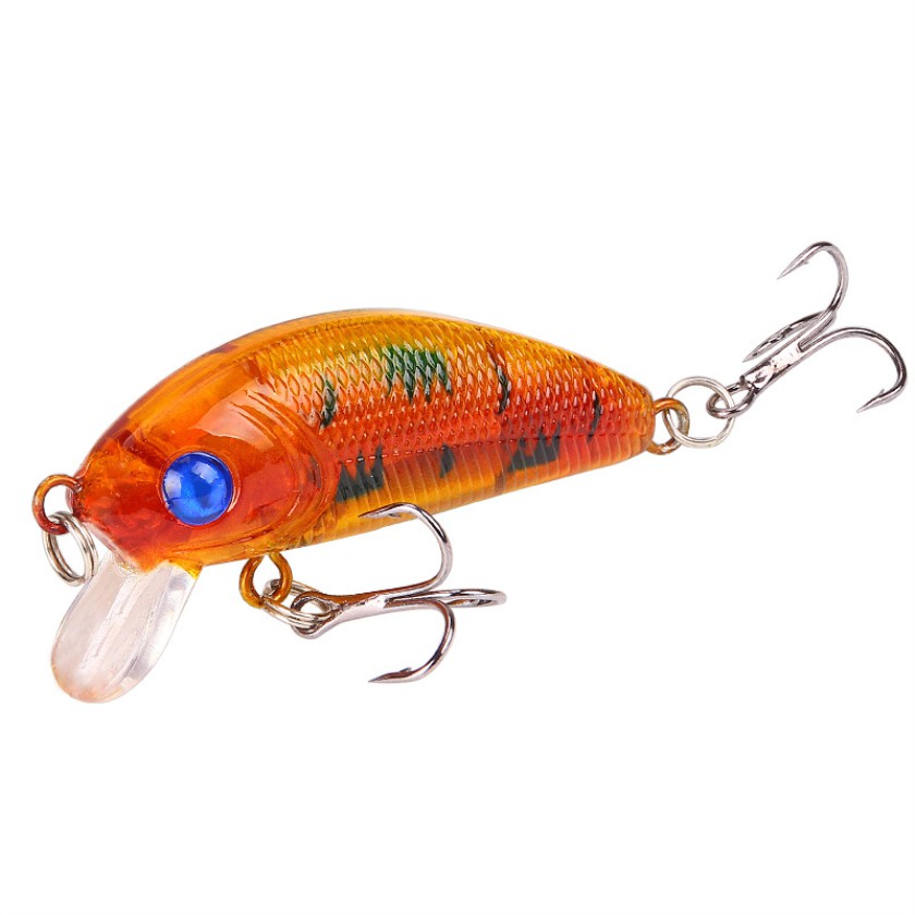 Shengyao 1Pcs Crankbait Minnow Umpan Pancing 5cm/4.2g Floating Fishing Lure Ikan Bass Bait Swimbait Wobbler