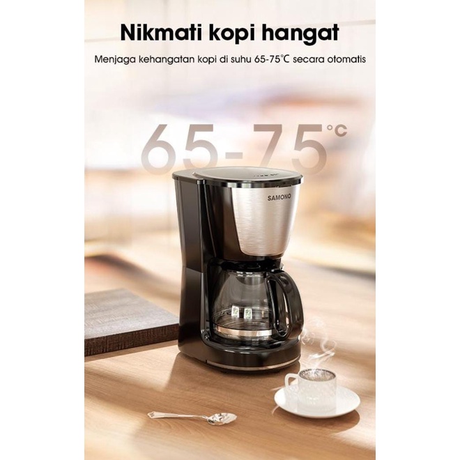 Samono SW-CMB06 Coffee Machine Mesin Kopi Multifungsi 750ML 2in1 600W