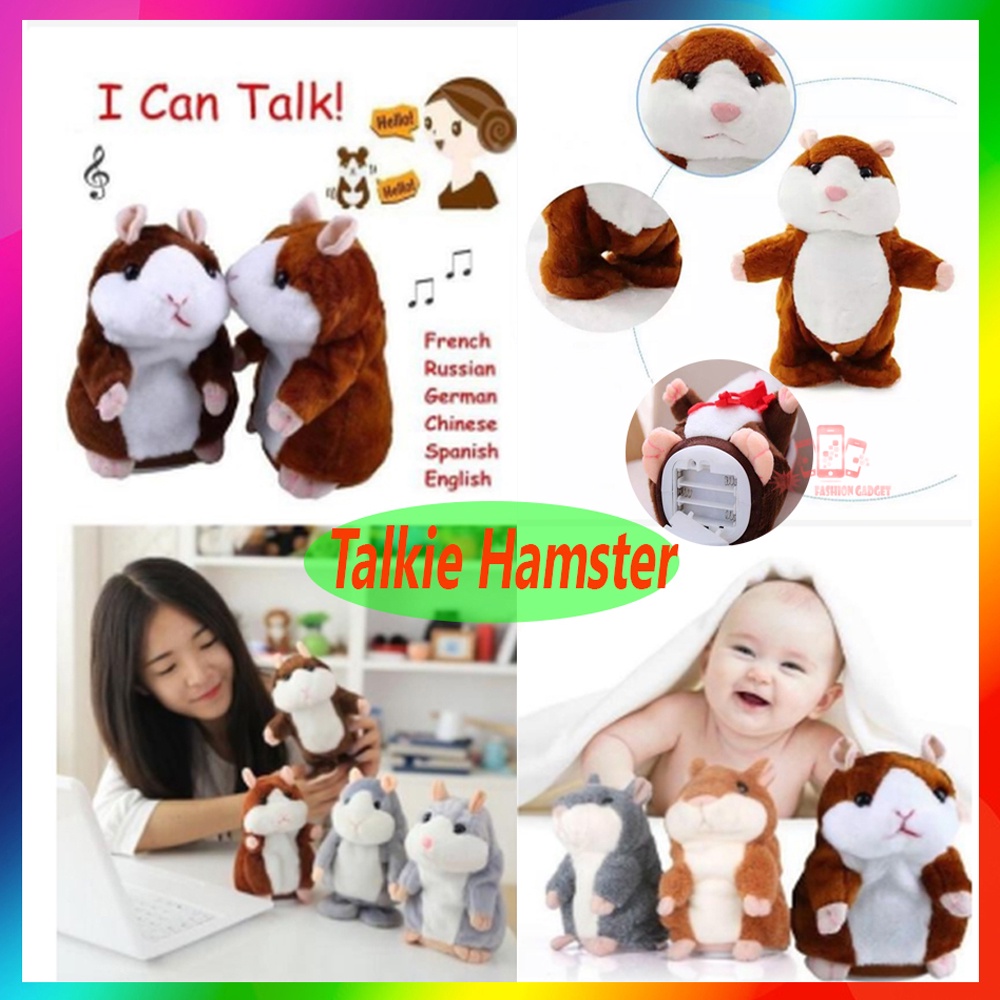 Talking Hamster Toys Mainan Anak Bisa Bicara  Boneka Peniru Suara Mainan Bayi mainan Mainan Boneka