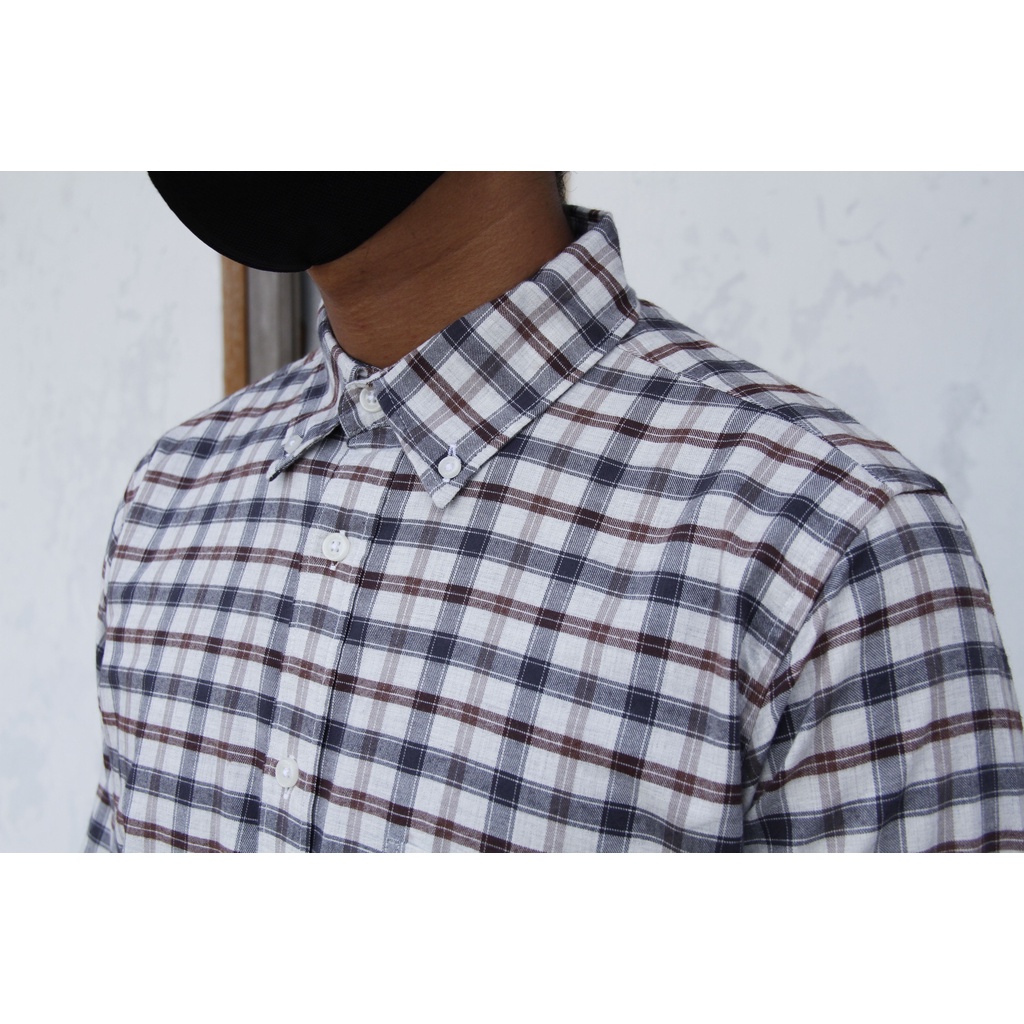 Kemeja Casual Pria Cole Lengan Panjang Reguler Fit Motif Kotak-kotak 14 | Kemeja Kesual | Kemeja Kasual | 100% Oginal Best Quality, Exclusive Branded M*t*hari Dept Store