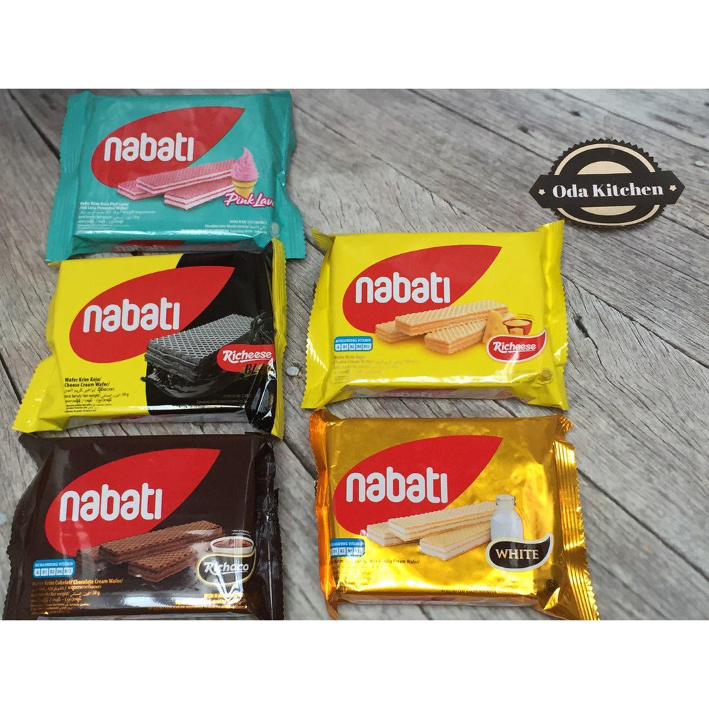 NABATI RICHOCO RICHEESE WAFER KEJU BLACK COKLAT WHITECHOCO PINKLAVA 39gr