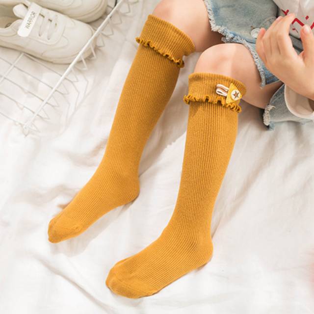 Homey High Knee Socks/Kaos Kaki Selutut Anak Perempuan