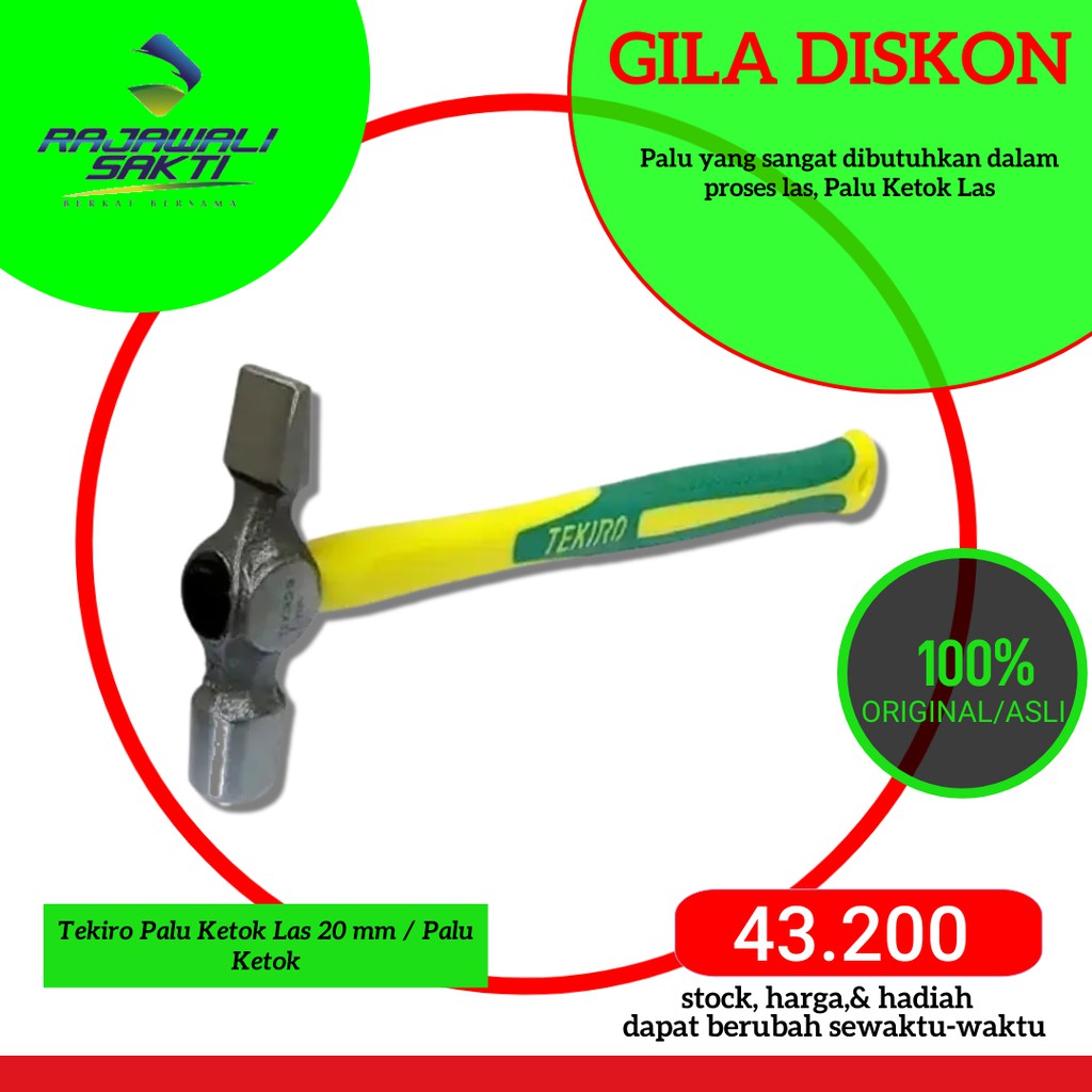 Tekiro Palu Ketok Las 20 mm / Palu Ketok
